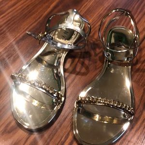 Gold sandals